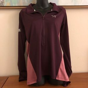 VS BNWOT PINK Burgundy Pink Deep Zip